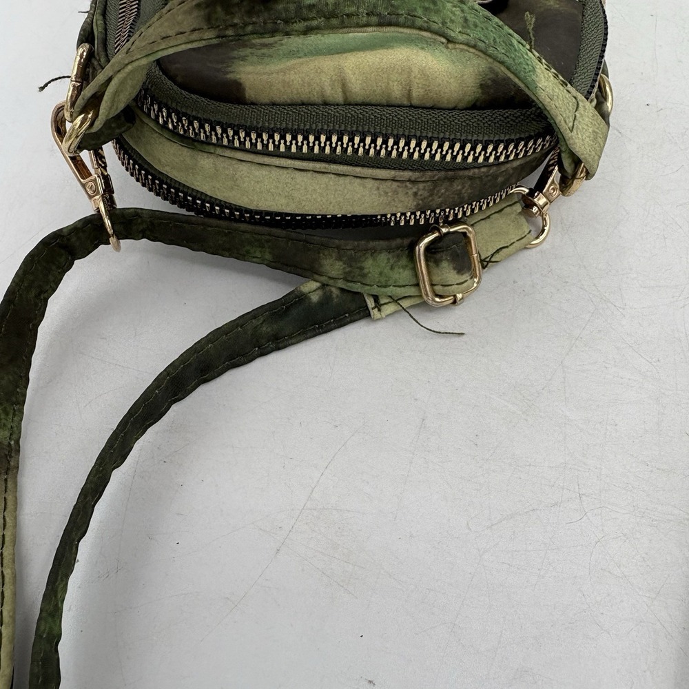 Kedzie‎ Bag Crosstown Crossbody Shoulder Sling Zip Green Tie Dye Hipster Adj - Picture 6 of 9